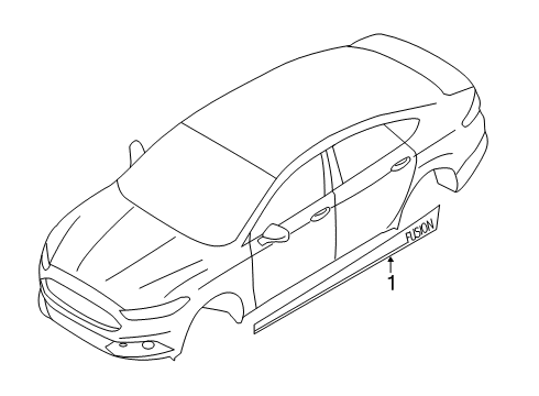 2019 Ford SSV Plug-In Hybrid Stripe Tape Diagram