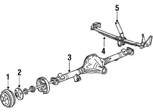 1985 Ford Bronco II Rear Brakes Diagram