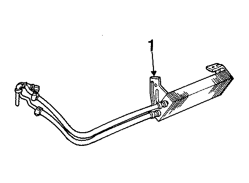 1993 Lincoln Town Car Cooler Diagram for F2AZ-7A095-A