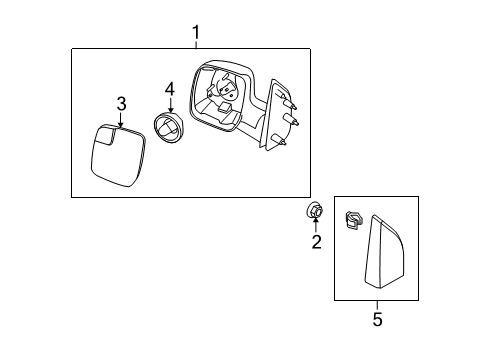 2013 Ford E-250 Mirrors, Electrical Diagram 2 - Thumbnail