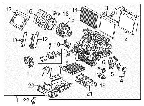 2012 Ford Focus Blower Motor & Fan, Air Condition Diagram 3 - Thumbnail