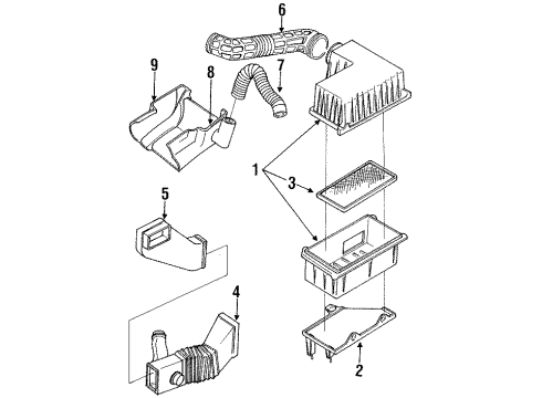 1992 Ford Ranger Filters Diagram 1 - Thumbnail