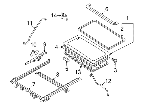 2005 Ford Escape Moonroof Diagram 2 - Thumbnail