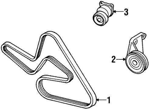 2002 Ford Escort Belts & Pulleys, Maintenance Diagram 2 - Thumbnail