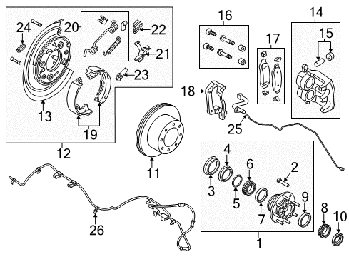 2012 Ford F-250 Super Duty Parking Brake Diagram 2 - Thumbnail