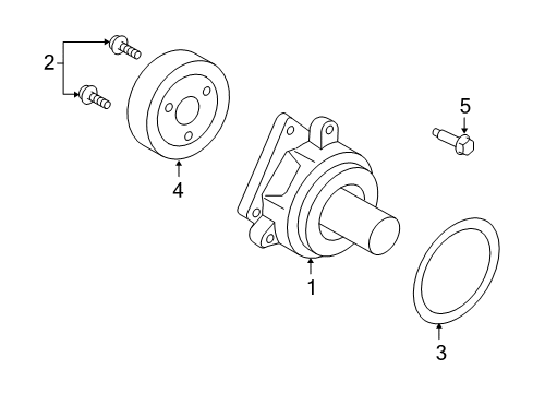 2008 Mercury Mariner Water Pump Diagram 1 - Thumbnail