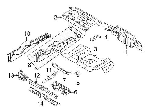 2005 Ford Mustang Rear Body Diagram