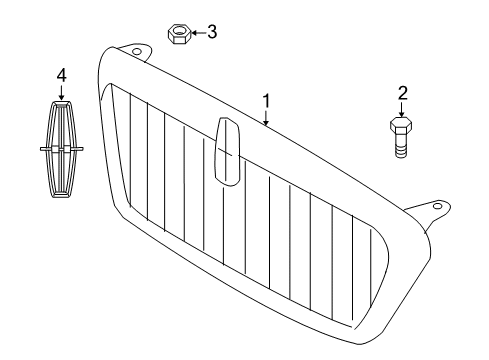 2004 Lincoln Navigator Nameplate Diagram for 2L7Z-8213-AA