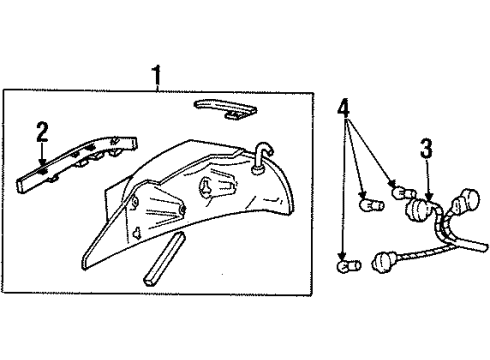 1996 Mercury Grand Marquis Tail Lamps Diagram