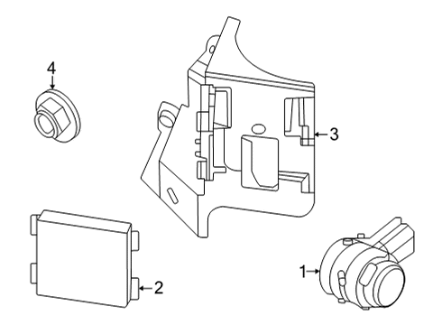 2023 Ford Mustang Mach-E Parking Aid Diagram 6 - Thumbnail