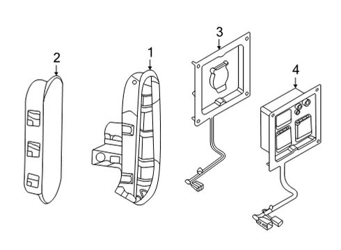 2021 Ford F-150 Electrical Components - Pick Up Box Diagram 1 - Thumbnail