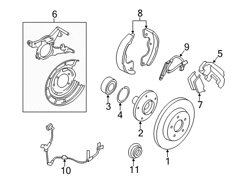 2011 Mercury Mariner Anti-Lock Brakes Diagram 6 - Thumbnail