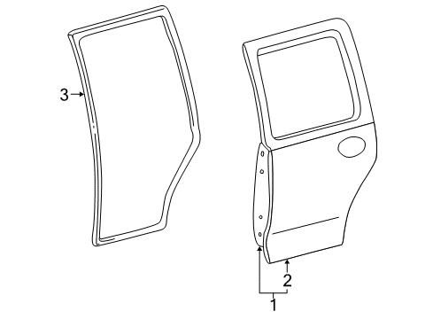 2005 Mercury Mariner Rear Door Diagram