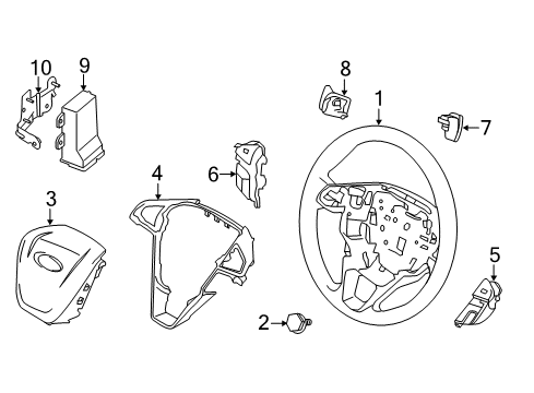 2016 Ford Fusion Steering Column & Wheel, Steering Gear & Linkage Diagram 5 - Thumbnail