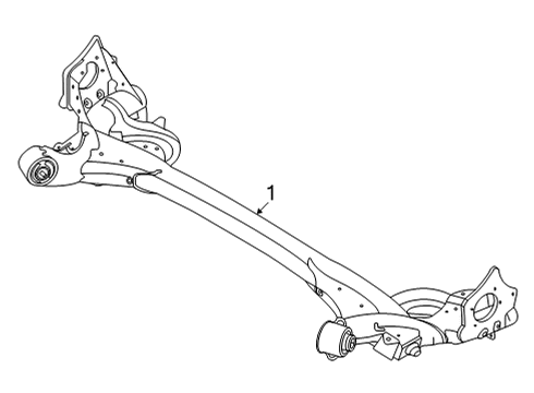 2023 Ford Maverick Rear Suspension, Control Arm, Ride Control, Stabilizer Bar Diagram 3 - Thumbnail