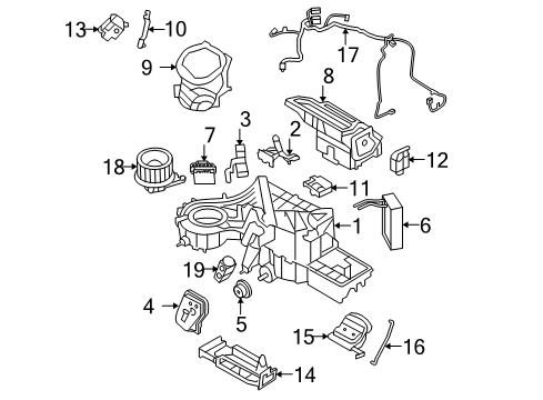 2011 Ford F-150 HVAC Case Diagram 1 - Thumbnail