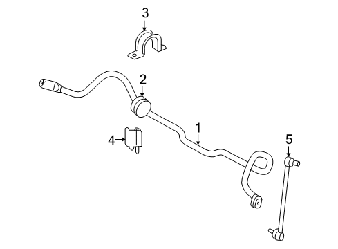 2011 Ford Focus Stabilizer Bar & Components - Front Diagram