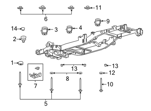 2021 Ford F-150 Frame & Components Diagram 1 - Thumbnail