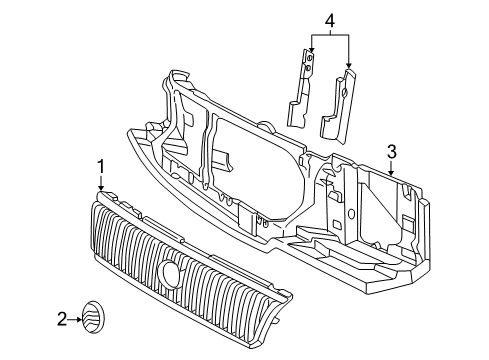 2005 Mercury Mountaineer Nameplate Diagram for 2L9Z-8213-AA