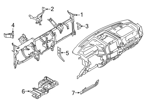 2019 Ford Expedition Instrument Panel Diagram 2 - Thumbnail