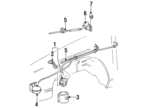 1996 Ford Thunderbird Cruise Control System Diagram