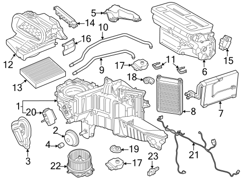 2022 Ford Expedition FILTER - ODOUR AND PARTICLES Diagram for MU2Z-19N619-A