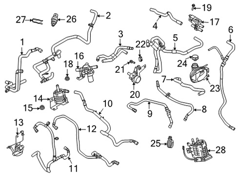 2023 Ford Mustang Mach-E COUPLING ASY Diagram for FU5Z-18D434-AA