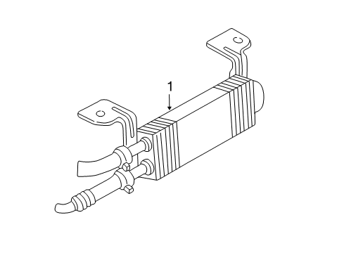 2005 Ford Focus Oil Cooler Assembly Diagram for 5S4Z-7A095-A