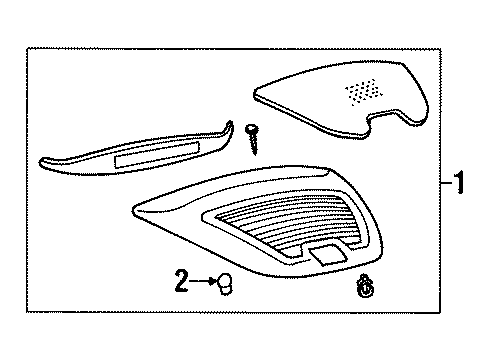 1998 Lincoln Continental High Mount Lamps Diagram