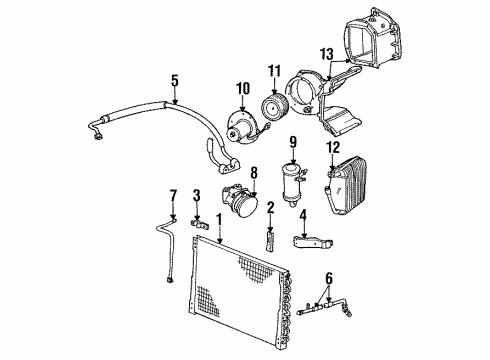 1990 Ford Bronco Air Conditioner Diagram