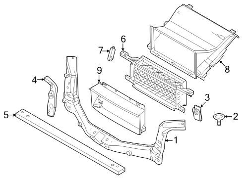 2022 Ford F-150 Lightning ACTUATOR - TEMPERATURE CONTROL Diagram for NL3Z-10884-A