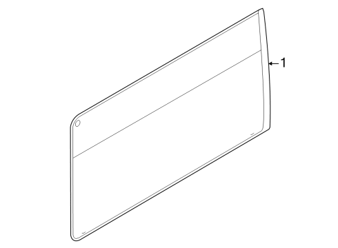 2022 Ford E-Transit Glass - Side Door Diagram 2 - Thumbnail