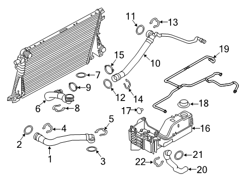 2016 Ford F-350 Super Duty Hoses, Lines & Pipes Diagram 1 - Thumbnail