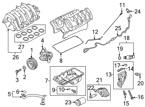 2020 Ford F-150 Plug - Oil Drain Diagram for KX6Z-6730-B