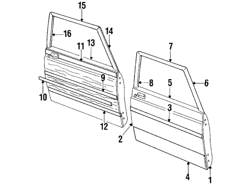 1984 Ford LTD Control Diagram for E4TZ-1021818-A