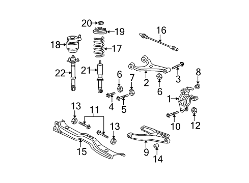 2006 Ford Expedition Bolt Diagram for -W707842-S439