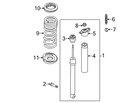 2017 Lincoln MKC Shocks & Components - Rear Diagram 2 - Thumbnail