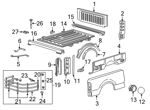 2008 Ford F-150 Pan Assembly - Floor Diagram for AL3Z-9911215-A