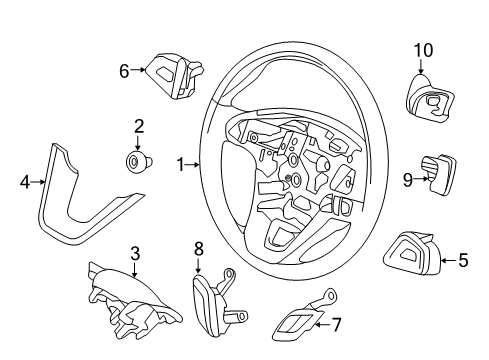 2020 Lincoln MKZ SWITCH Assembly - CONTROL Diagram for DP5Z-9C888-DB