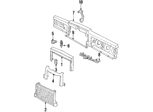 1985 Lincoln Continental Part Diagram for E5VY8327B