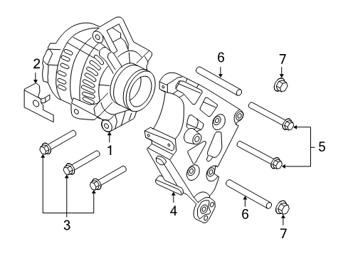 2008 Ford F-350 Super Duty Alternator Diagram 3 - Thumbnail