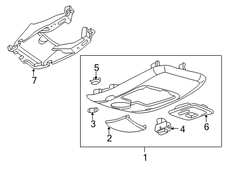 2005 Lincoln Aviator Moonroof Diagram 1 - Thumbnail