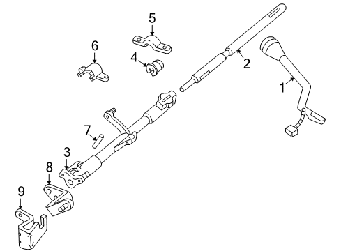 2003 Ford Crown Victoria Gear Shift Control - AT Diagram