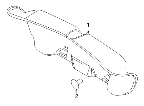 2011 Lincoln MKS Interior Trim - Trunk Lid Diagram