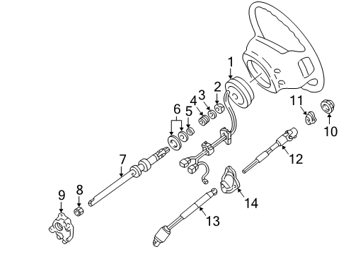 2001 Ford Explorer Sport Trac Shaft & Internal Components Diagram 1 - Thumbnail