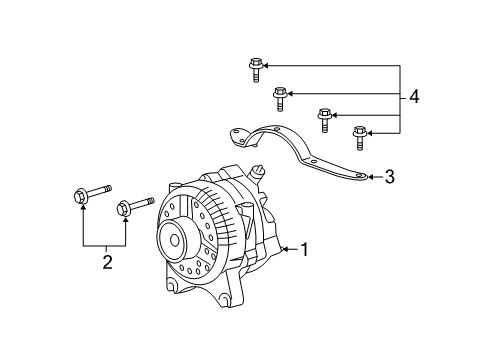 2008 Ford F-350 Super Duty Alternator Diagram 1 - Thumbnail