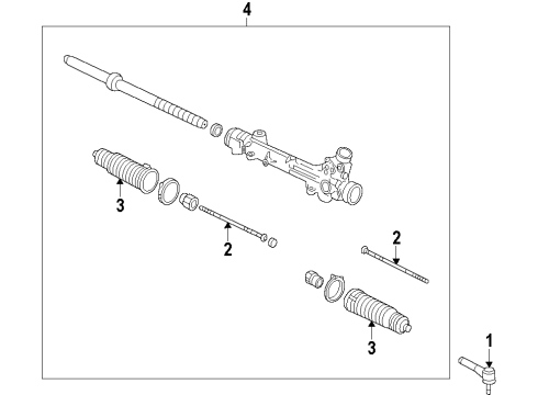 2013 Ford F-150 P/S Pump & Hoses, Steering Gear & Linkage Diagram 1 - Thumbnail