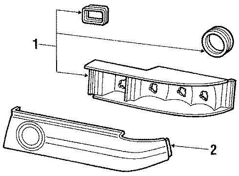 1987 Mercury Cougar Tail Lamps Diagram