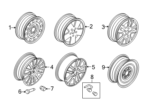 2006 Mercury Milan Wheels Diagram