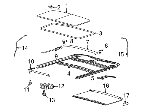 2013 Ford F-150 Sunroof Diagram 3 - Thumbnail